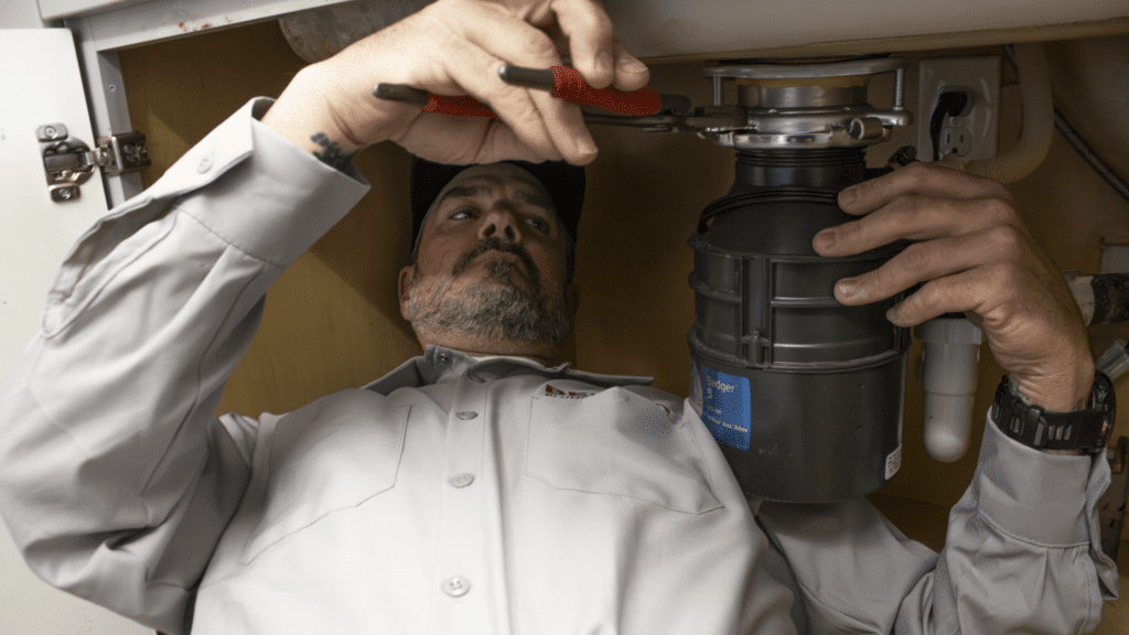 plumber Checking Drain