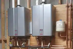 A tankless Water Heater After Installation