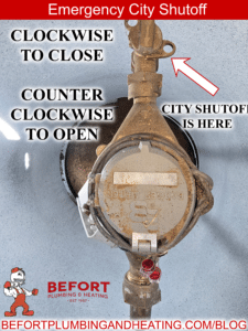 How to shutoff off city water line at the meter