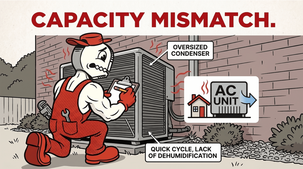 Capacity Mismatch Causing Short-Cycling